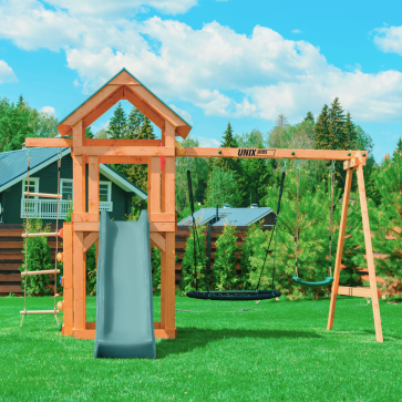 Детский игровой комплекс UNIX Kids (6 in 1) Dark Green - 7